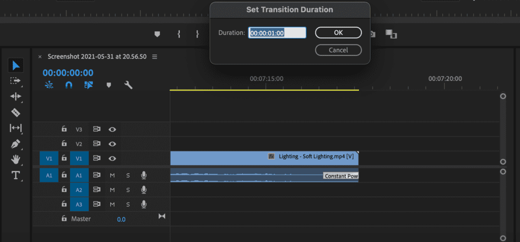 fade out audio in Premiere Pro | Screenshot 2021 06 17 at 18.39.59