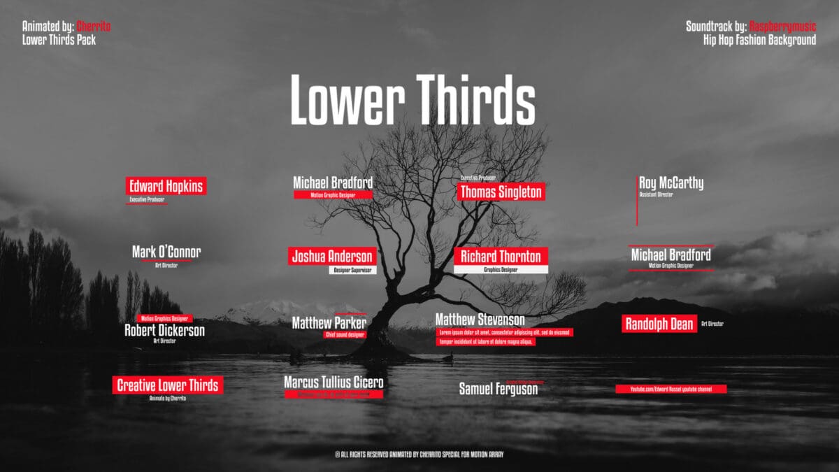 Lower Thirds - free premiere pro title templates 