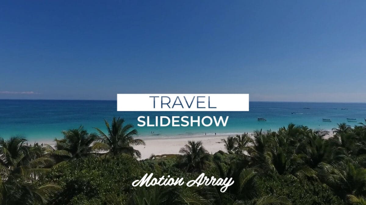 Travel Slideshow - free premiere pro title templates