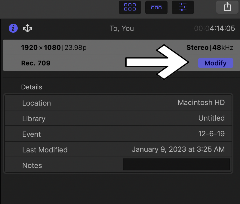 How To Change Video Resolution in Final Cut Pro 3