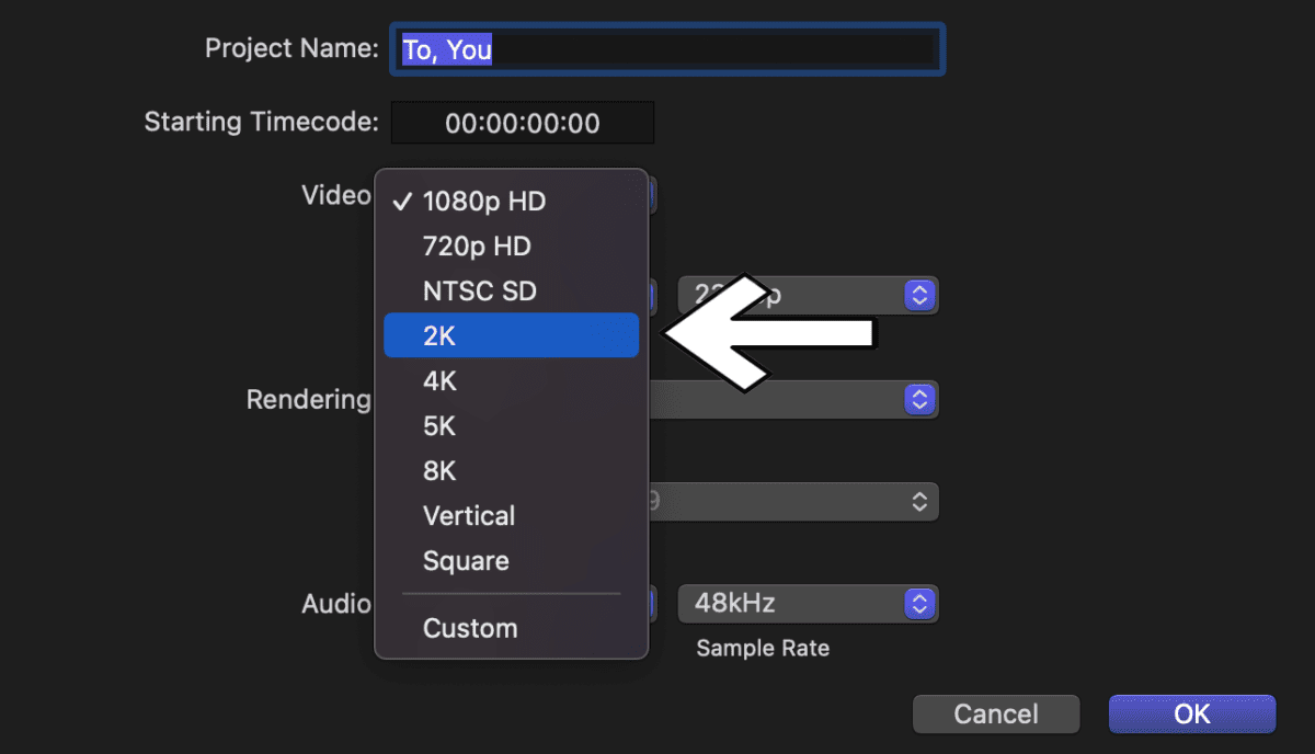 How To Change Video Resolution in Final Cut Pro 5