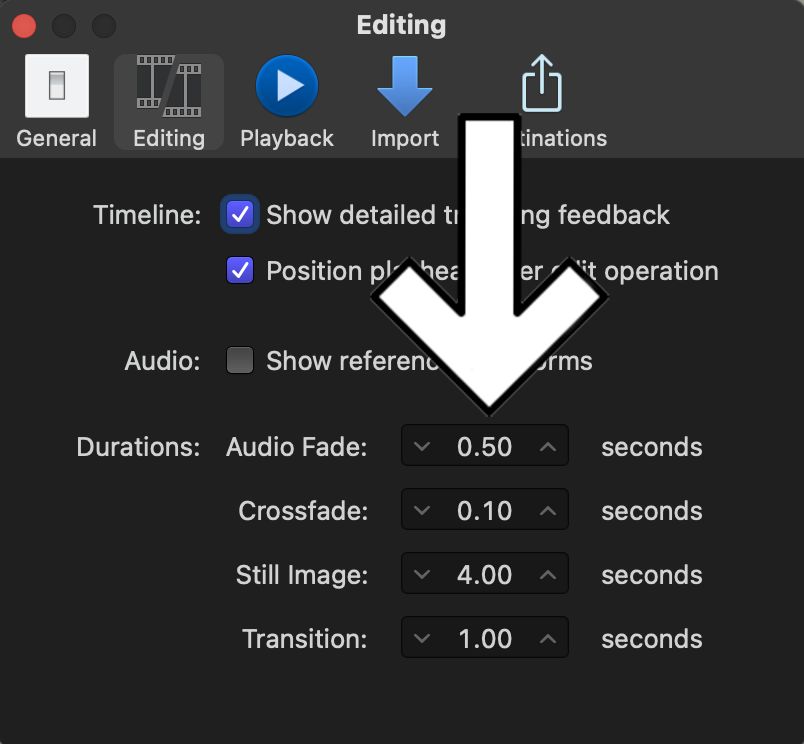 How To Fade Out Audio In Final Cut Pro - Change Fade Duration