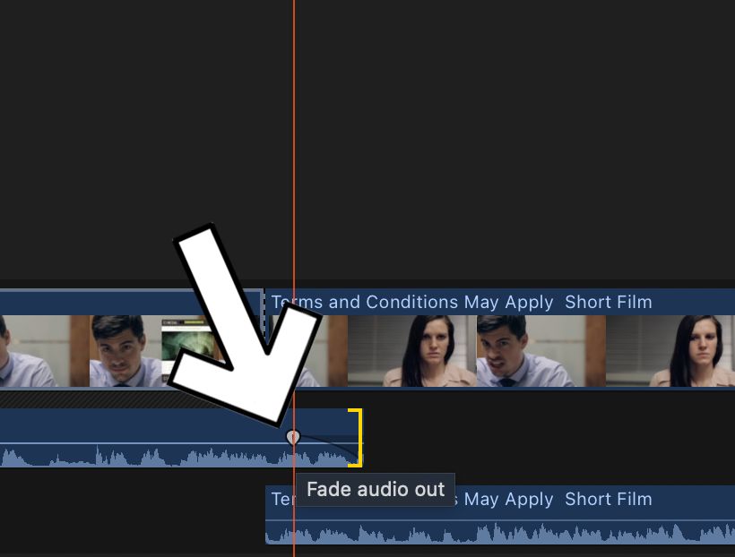 How To Fade Out Audio In Final Cut Pro - Fade Handles