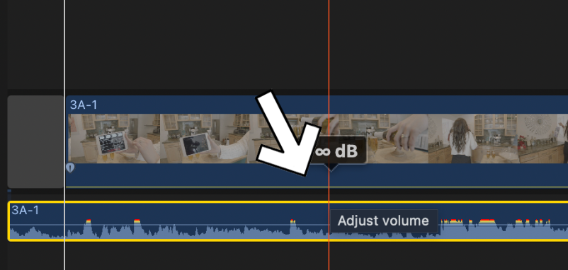 How To Sync Audio in Final Cut Pro - 4 Adjust Volume