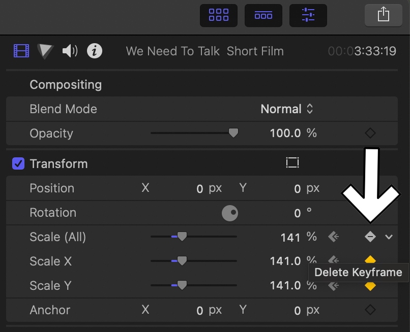 How To Slow Zoom in Final Cut Pro - Can I Delete Keyframes