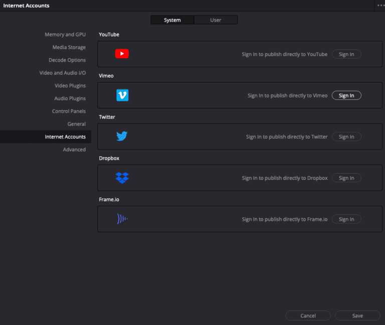 How to export from davinci resolve