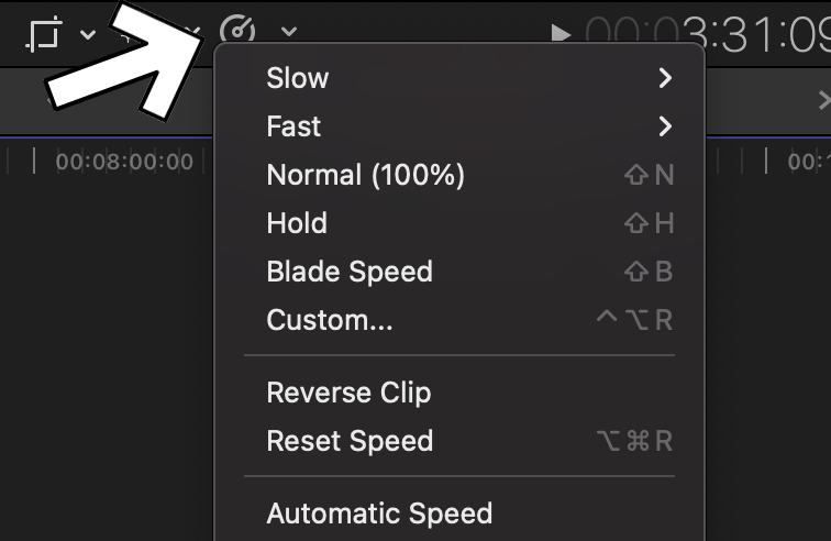 How To Speed Up A Clip in Final Cut Pro: Step 1