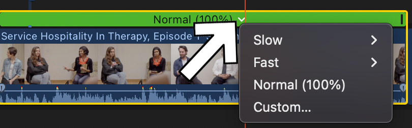 How To Speed Up A Clip in Final Cut Pro: Step 4