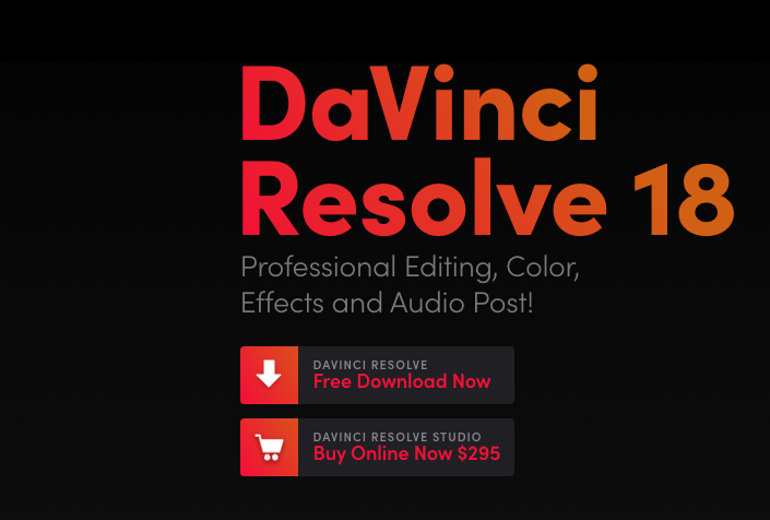Download DaVinci Resolve 1
