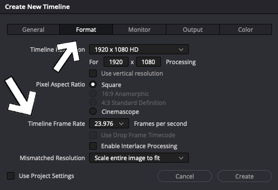 How To Change Frame Rate In DaVinci Resolve 11