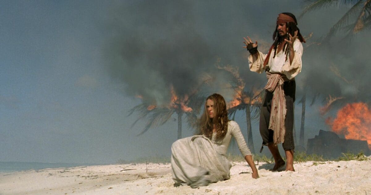 Pirates of the Caribbean Filmed on the Fire Beach