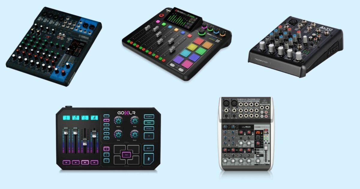 Here are The 5 Audio Mixers for Streaming That We Reviewed
