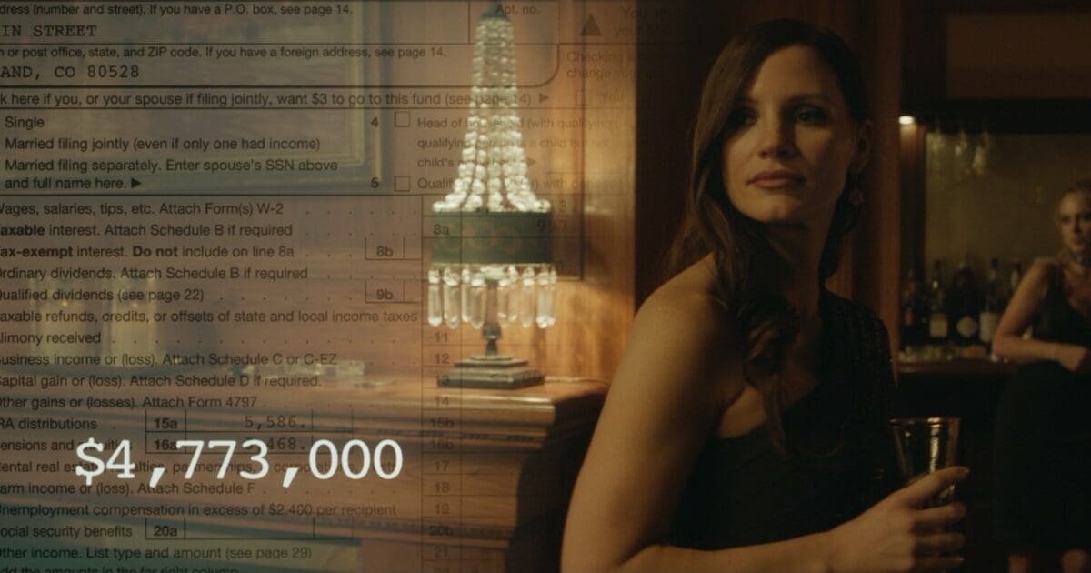 Gambling IRS Form Molly's Game (2017)