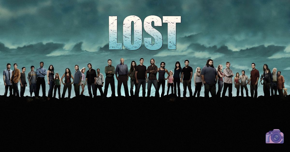 Featured Image Of The Blog Post Where Was Lost Filmed? Depicts the cast of Lost in front of a big ocean wave.